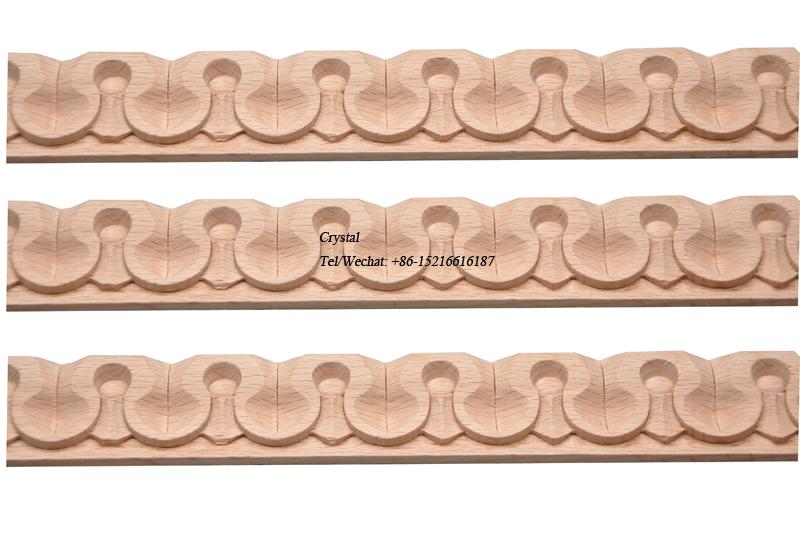 carved wood baseboard moulding for interior decoration