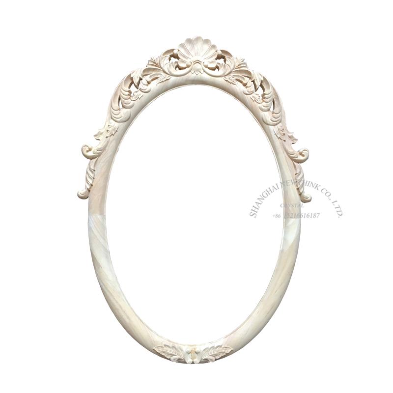 carved wood european mirror frame