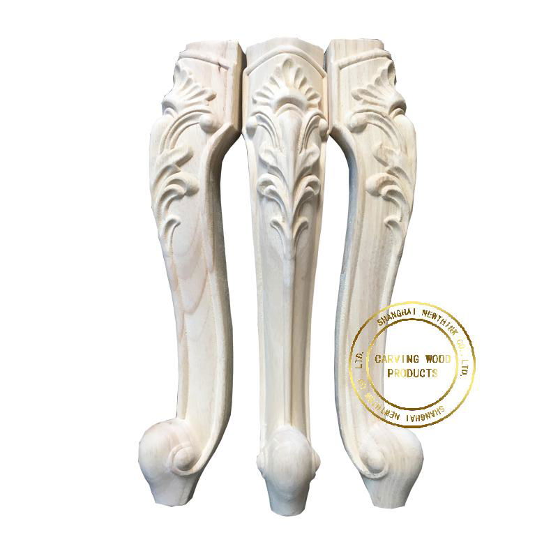 carved wood legs for furniture wooden parts for furniture table leg