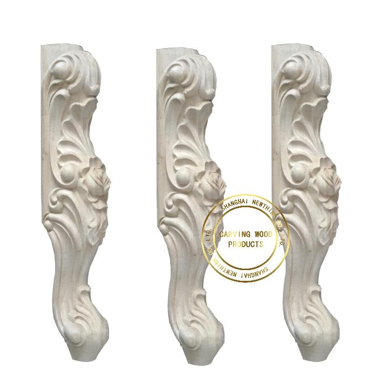 carved wood legs for furniture wooden parts for furniture table leg 2