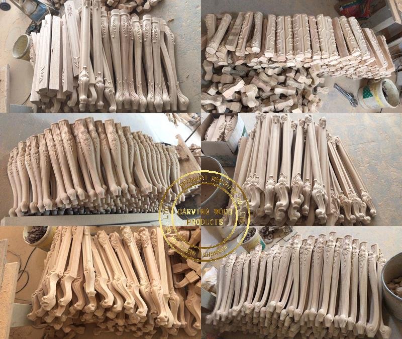 carved wood legs for furniture wooden parts for furniture table legs 5