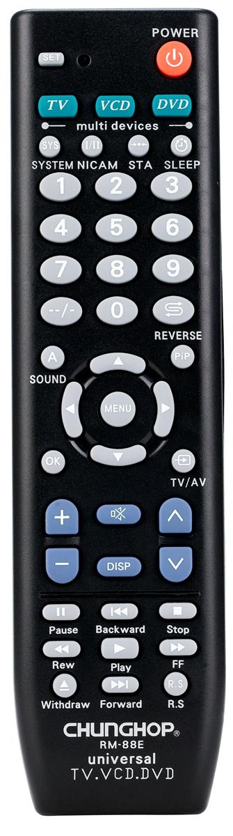 Chunghop RM-88E TV Universal Remote Control Codes TVS For TV DVD VCD Smart LED 