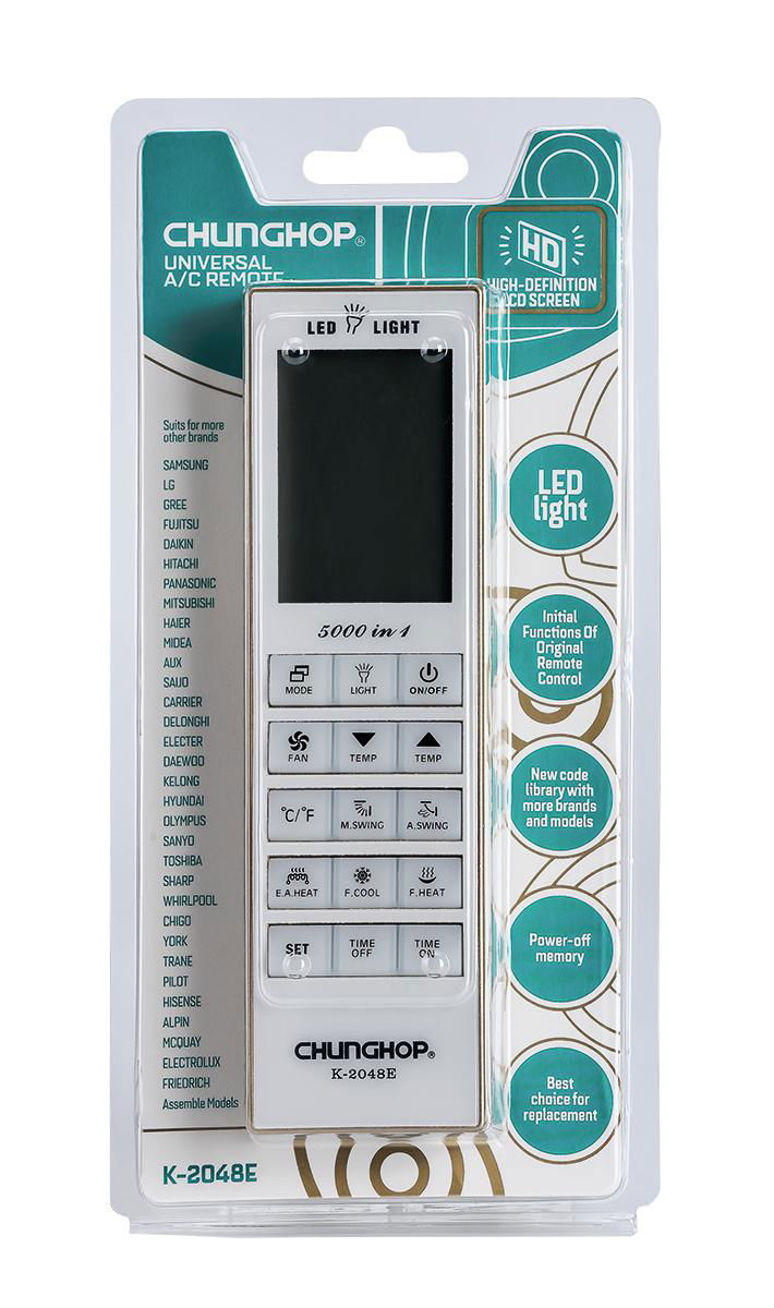 K-2048E Display Universal AC Remote Control Wireless Air Conditioning 5