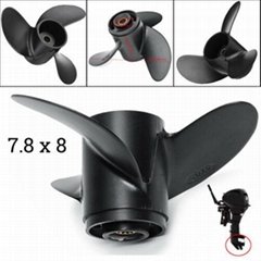 Aluminum Outboard Propeller 7.8x8 For Tohatsu Nissan Mercury Outboard 4HP5HP 6HP
