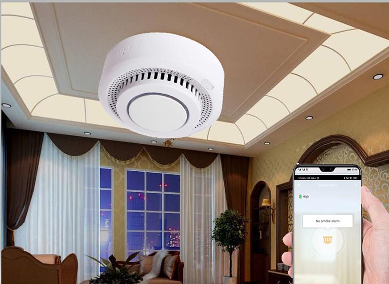 WiFi Smart Wireless Smoke Fire Alarm Detector  5