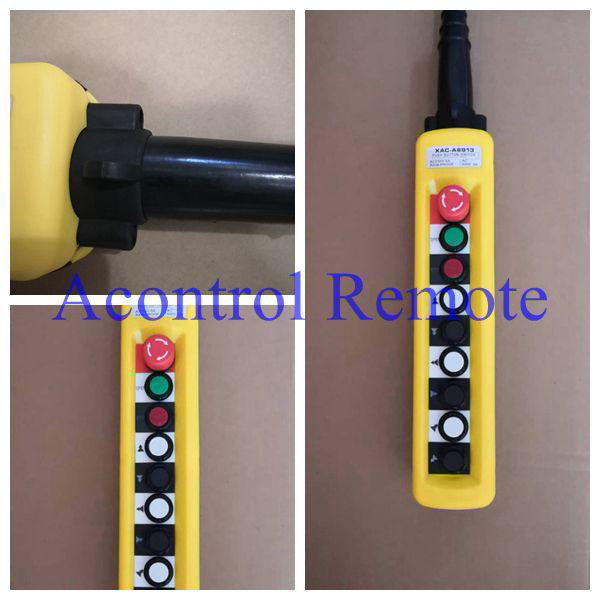 8 button push button pendant control switch with EMS stop and Open