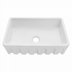 Large 33 Inch Single Kitchen Porcelain Sink