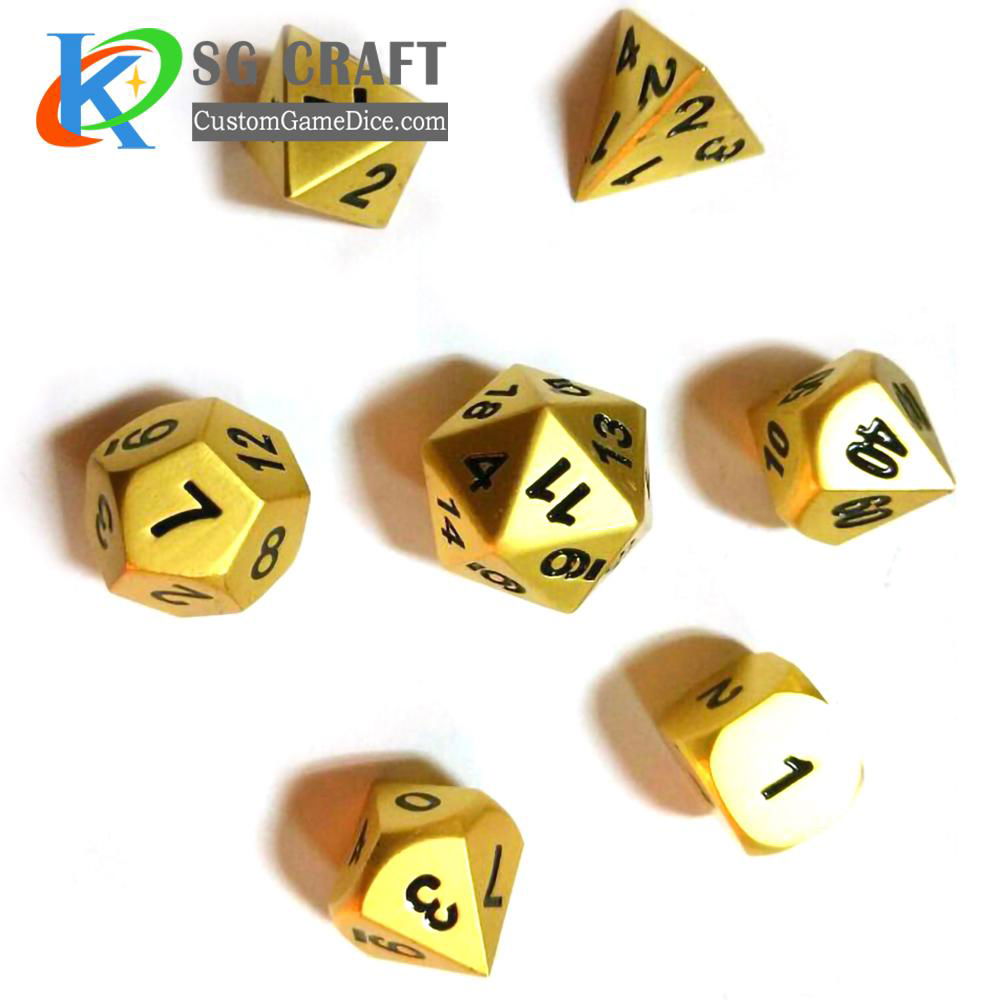 Custom high quality metal dice