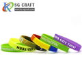 Custom logo silicone wristband,rubber wrist bands 1