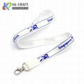 Custom high quality Sublimation printed Polyester id card holder neck lanyard 1