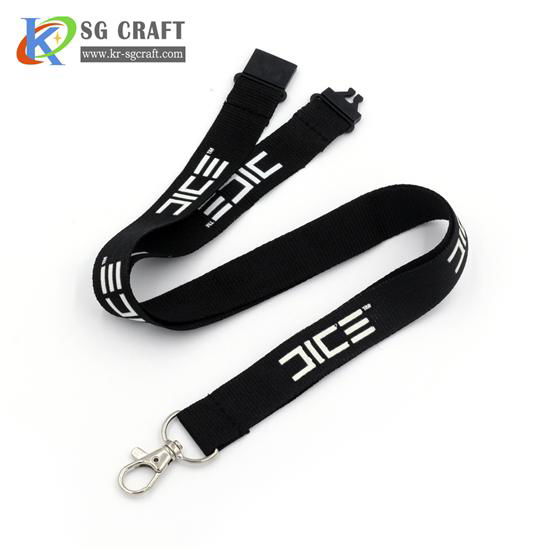 High quality neck custom polyester woven lanyards