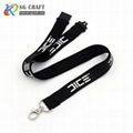 High quality neck custom polyester woven lanyards