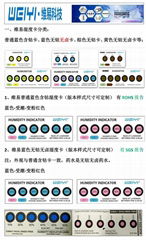 pcb線路板含鈷藍色六點濕度卡慢變色