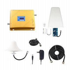 65db gain 900 2100mhz dual band mobile cell phone signal booster with antenna