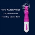 Rechargeable and Waterproof Thrusting Vibrator for achieving orgasm