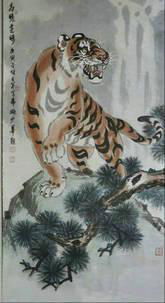 chinese painting --tiger series  3