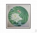 Green lotus painting500*500mm 1