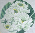 chinese green lotus painting for sale