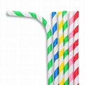 Wholesale 100% Biodegradable Bendable Paper Straws 1