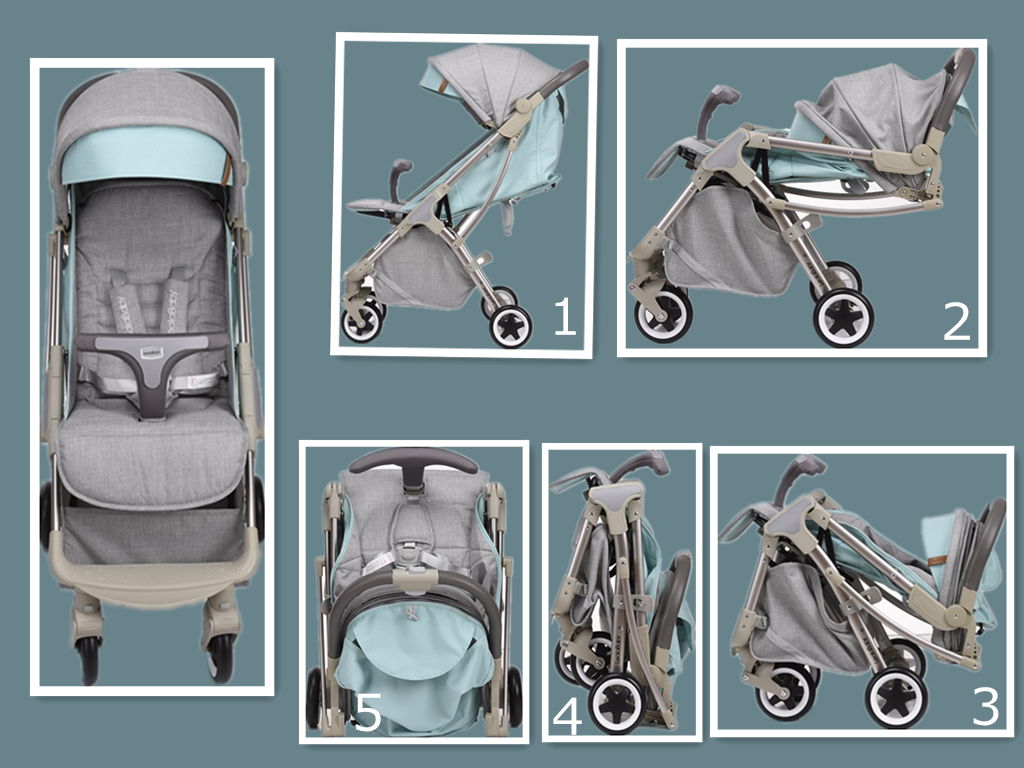  baby stroller Automatic fold stroller pram for baby  5