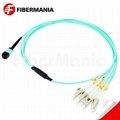 MTP Male to 4 LC Duplex Breakout Cable 8