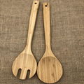 Salad Server Set,Made of Bamboo 1