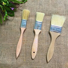 Wooden Kitchen and BBQ sauce brushes Made of Pig Hair and Chinese Cherry