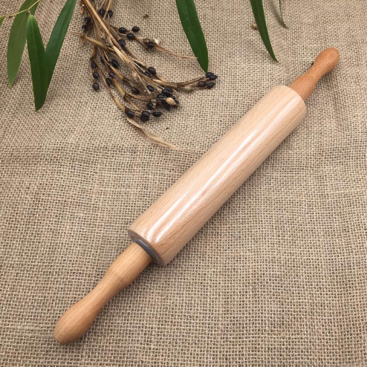 Wooden Rolling Pin Made of Beech Wood