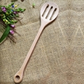 Wooden Slotted Cooking Spoon Made of Chinese Cherry