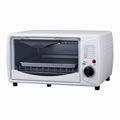 9L white color table top mini portable electric oven for making toast 
