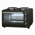 23L mini oven electric bread baking oven with two hot plates 