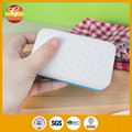 melamine non-abrasive mesh scouring pad with sponge for washing dish scrubber 3