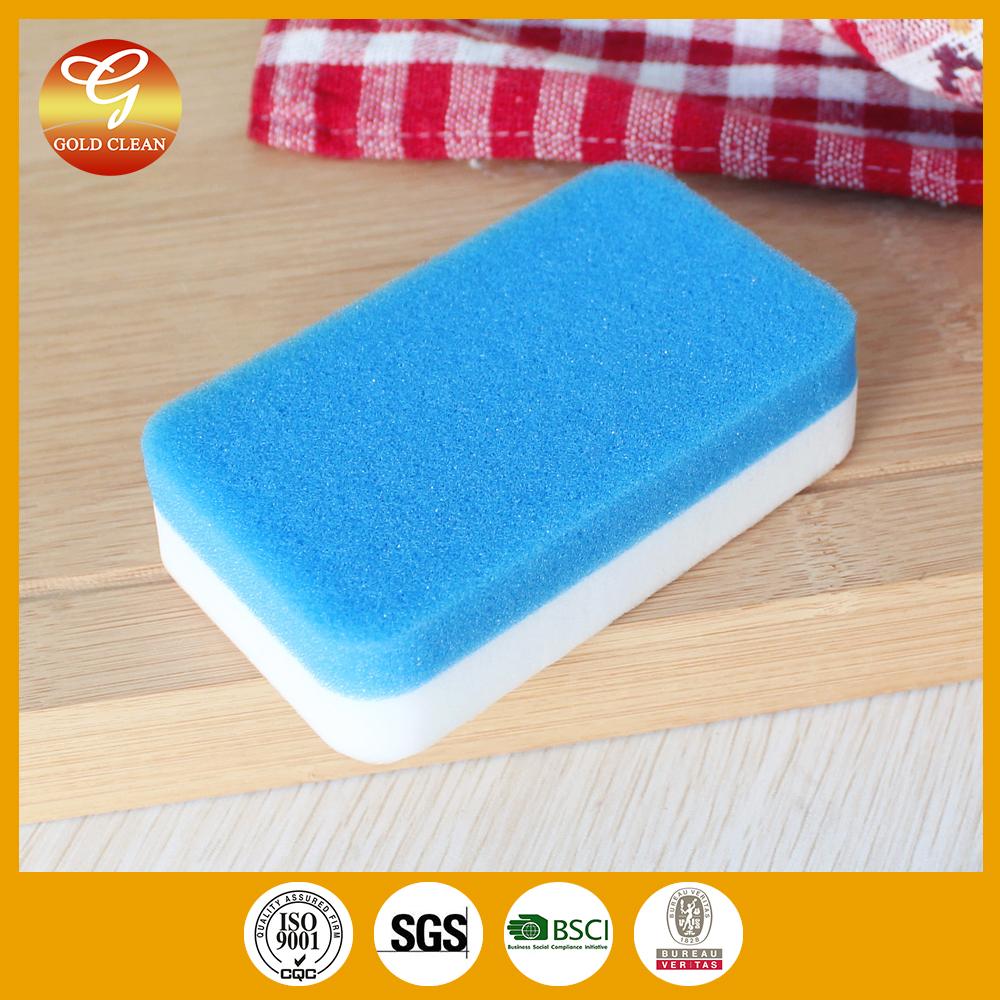 melamine nonabrasive mesh scouring pad with sponge for washing dish scrubber GC OEM for you