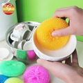 Kitchen Colorful Plastic Mesh Scourer 1