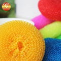 Kitchen Colorful Plastic Mesh Scourer 3