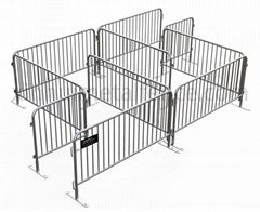 Flat Feet Crowd Control Barriers