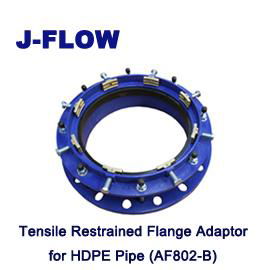 Tensile Restrained Flange Adaptor for HDPE Pipe  2