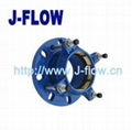   tensile restrained flange adaptor for HDPE pipe 1