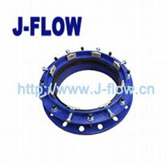 tensile restrained flange adaptor for HDPE pipe