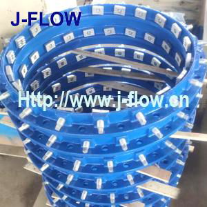   tensile restrained flange adaptor for HDPE pipe 2