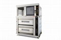 Two decks four trays + convection oven Oven for bakery