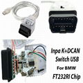 OBD2 Inpa K D CAN Diagnostic scan Tool with Switch USB Interface Cable for Bmw