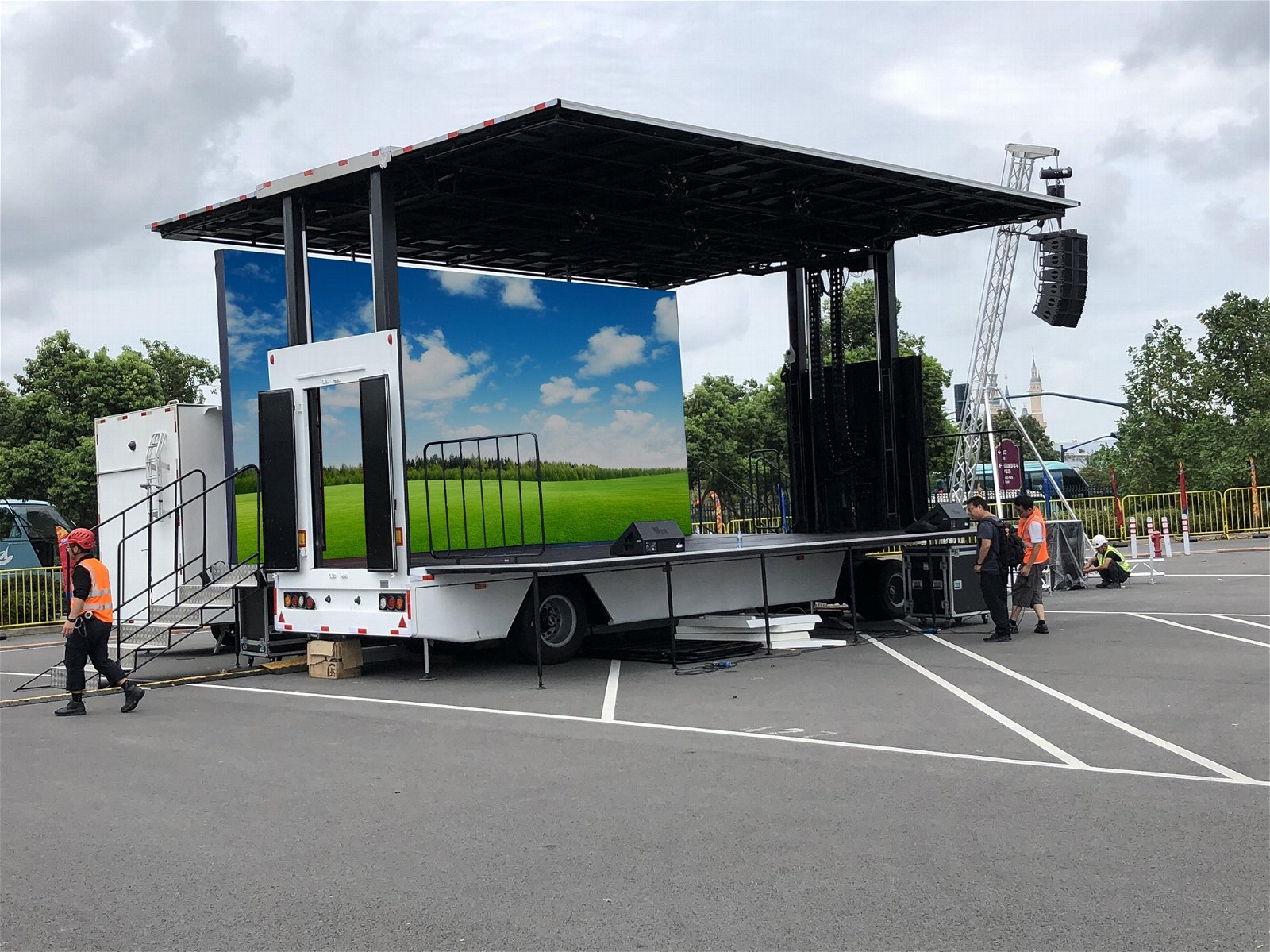 9m mobile stage truck mobile stage trailer