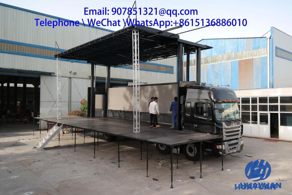 9.6 m LED mobile advertising vehicleled stage truck