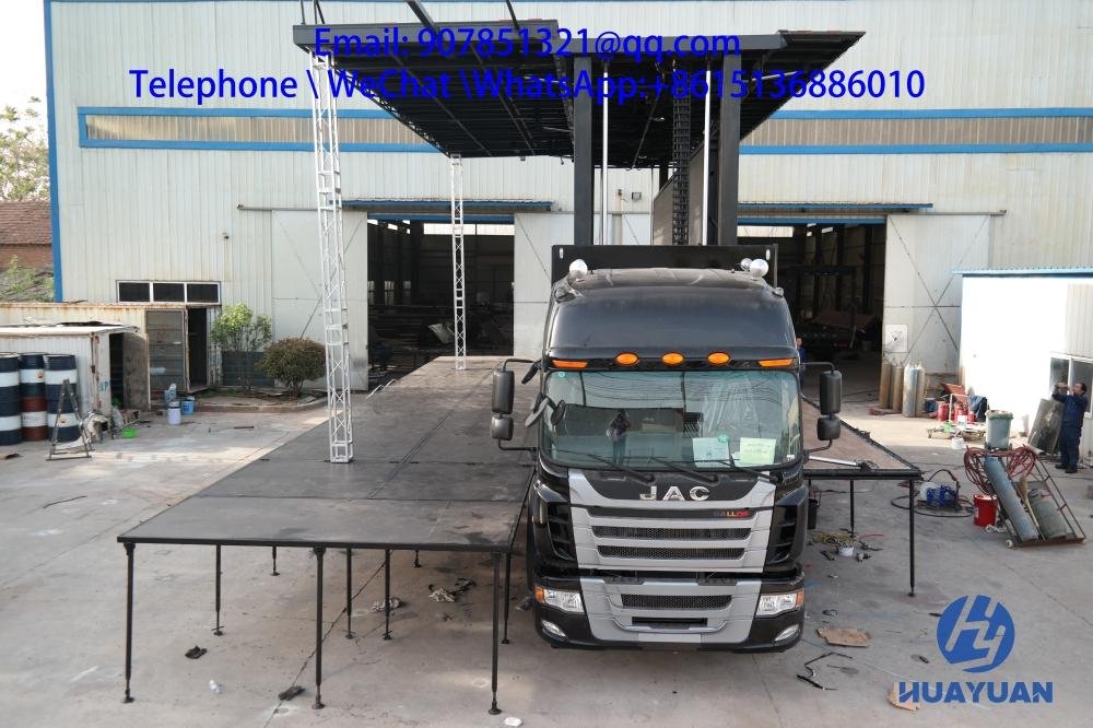 9.6 m LED mobile advertising vehicleled stage truck 2