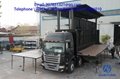 9.6 m LED mobile advertising vehicleled stage truck