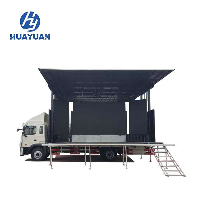 7.6 m custom led mobile church stage truck for roadshow 3