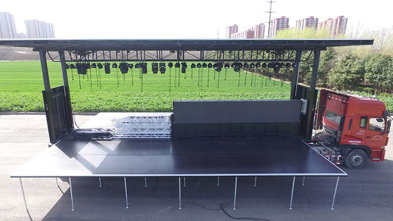 13m  roadshow custom led mobile stage truck 3