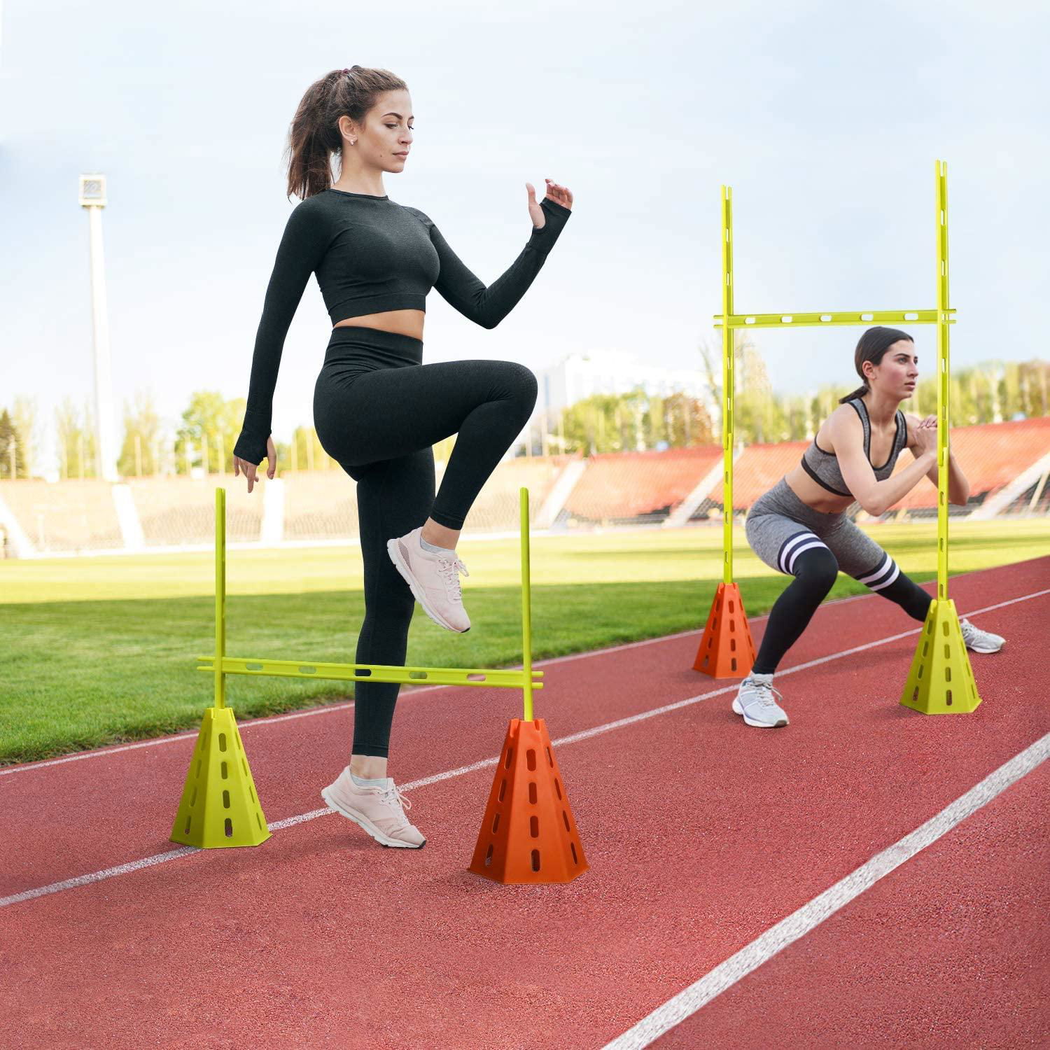 Yes4All Speed Agility Hurdles Cone Set, Dog Agility Obstacle Training, Pet Outdo 2