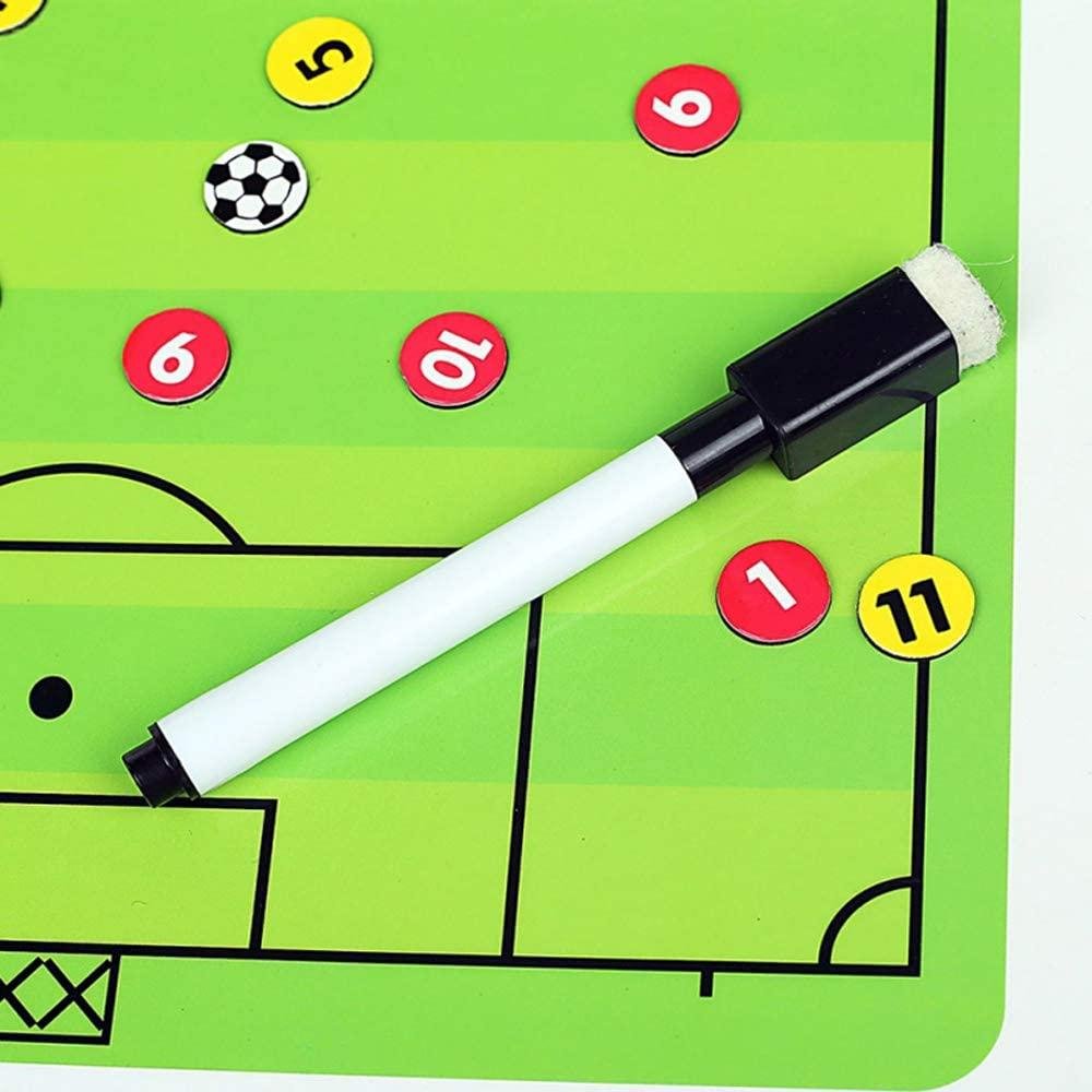 Football Coaching Board Coaches Clipboard Tactical Magnetic Board Kit with Dry E 3